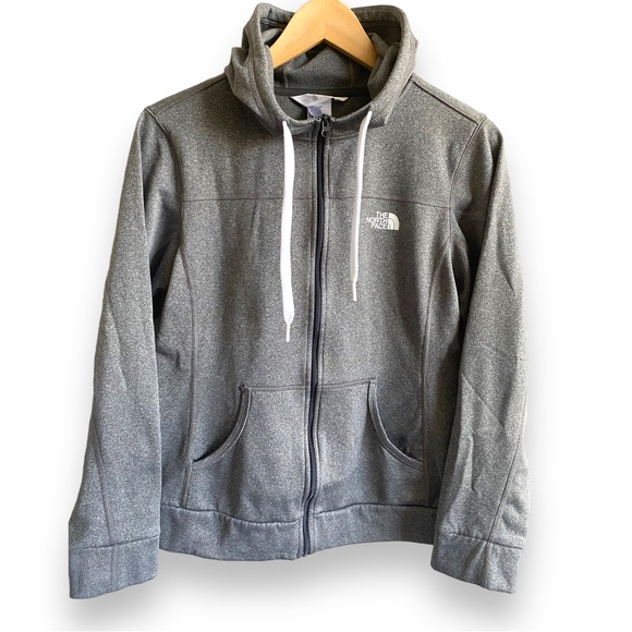 The North Face Jackets & Blazers - North Face Grey Full Zip Hooded Jacket Women's Medium